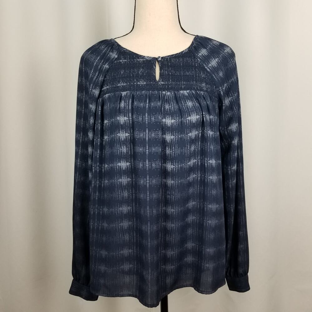 Kenar Long Sleeve Blue Blouse - Size XS